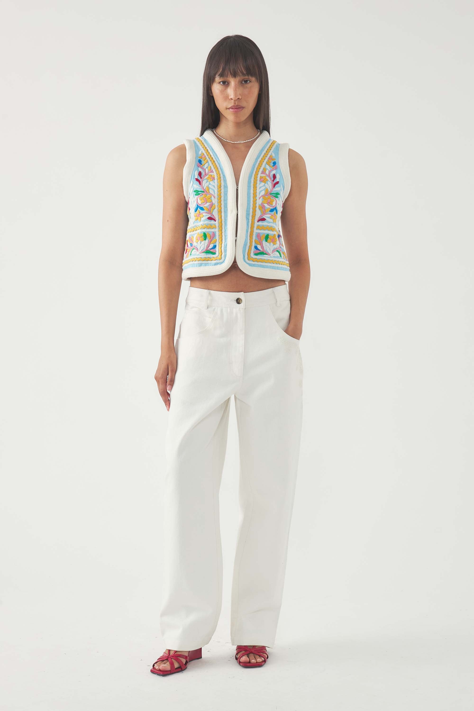 Embroidered Vest Hendrix