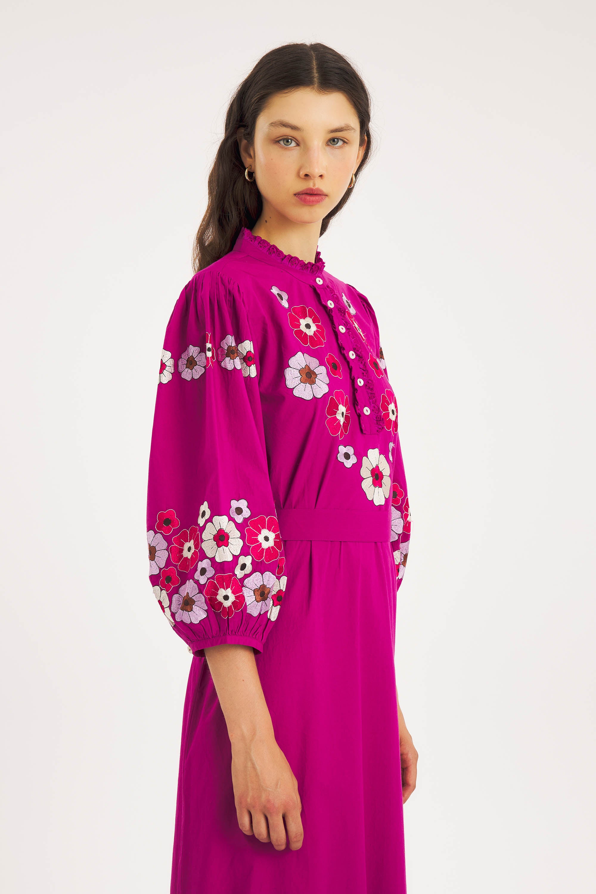 Amantina embroidered maxi dress