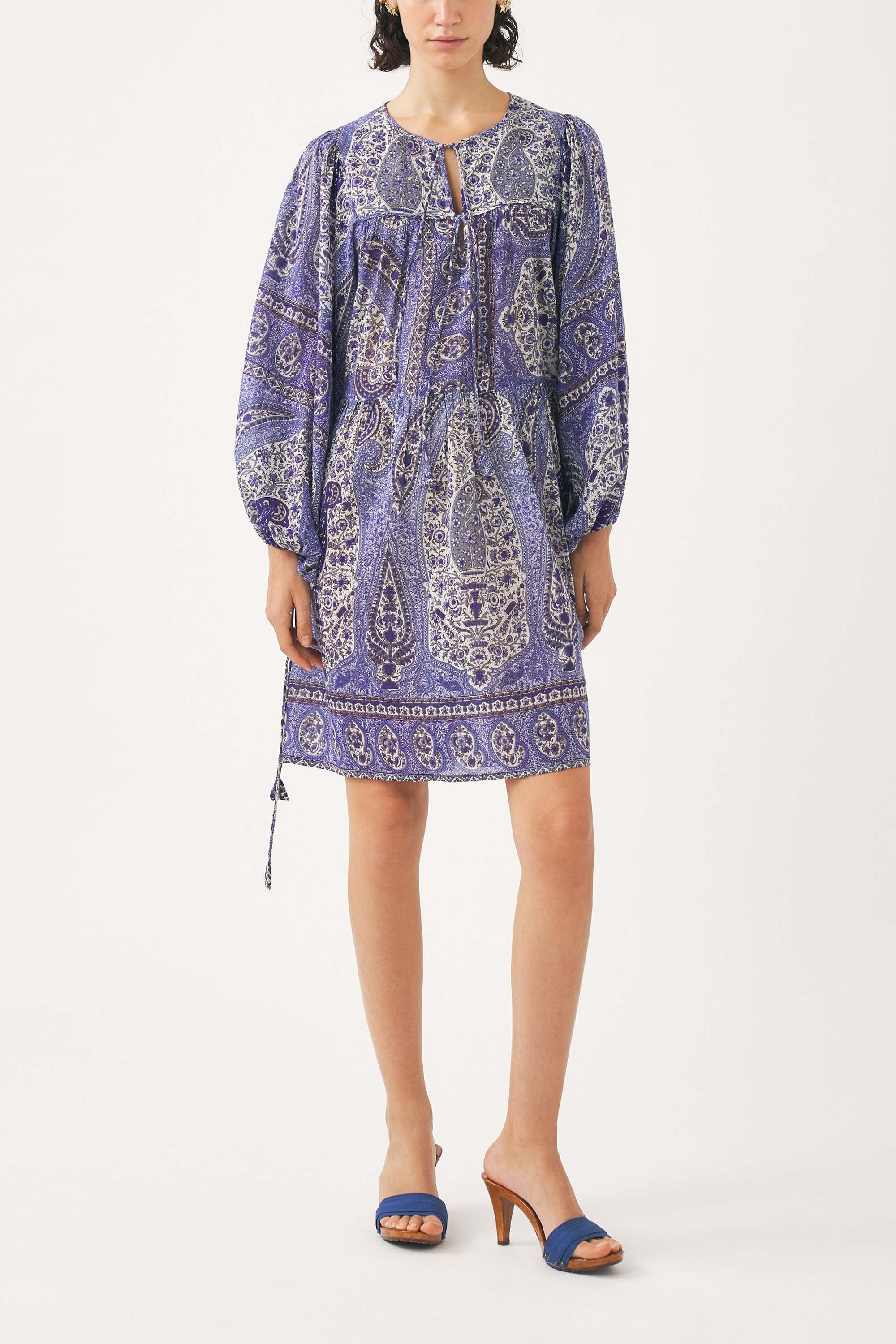 Kurzes bedrucktes Kleid Tajar