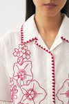 Hand-embroidered shirt Cindy