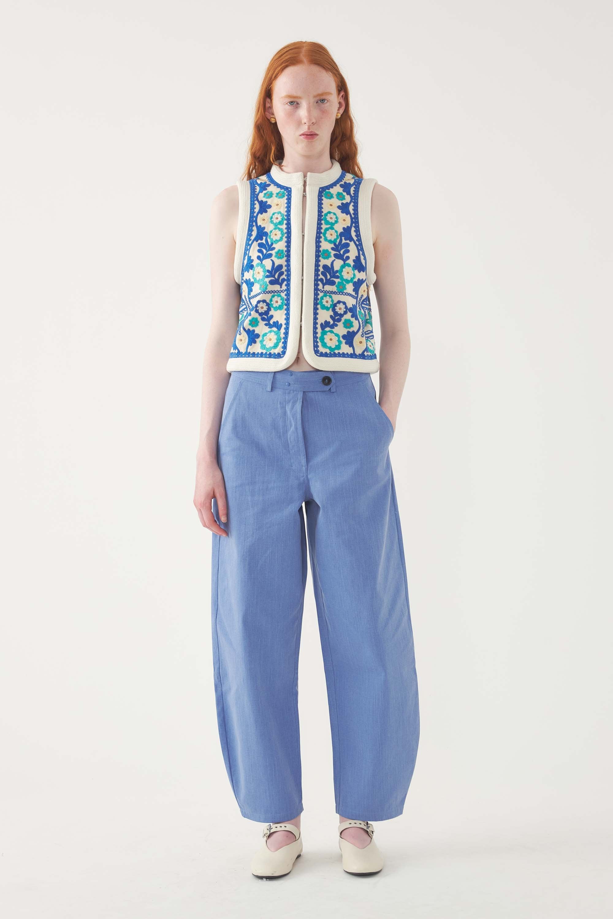 Embroidered Vest Ossie
