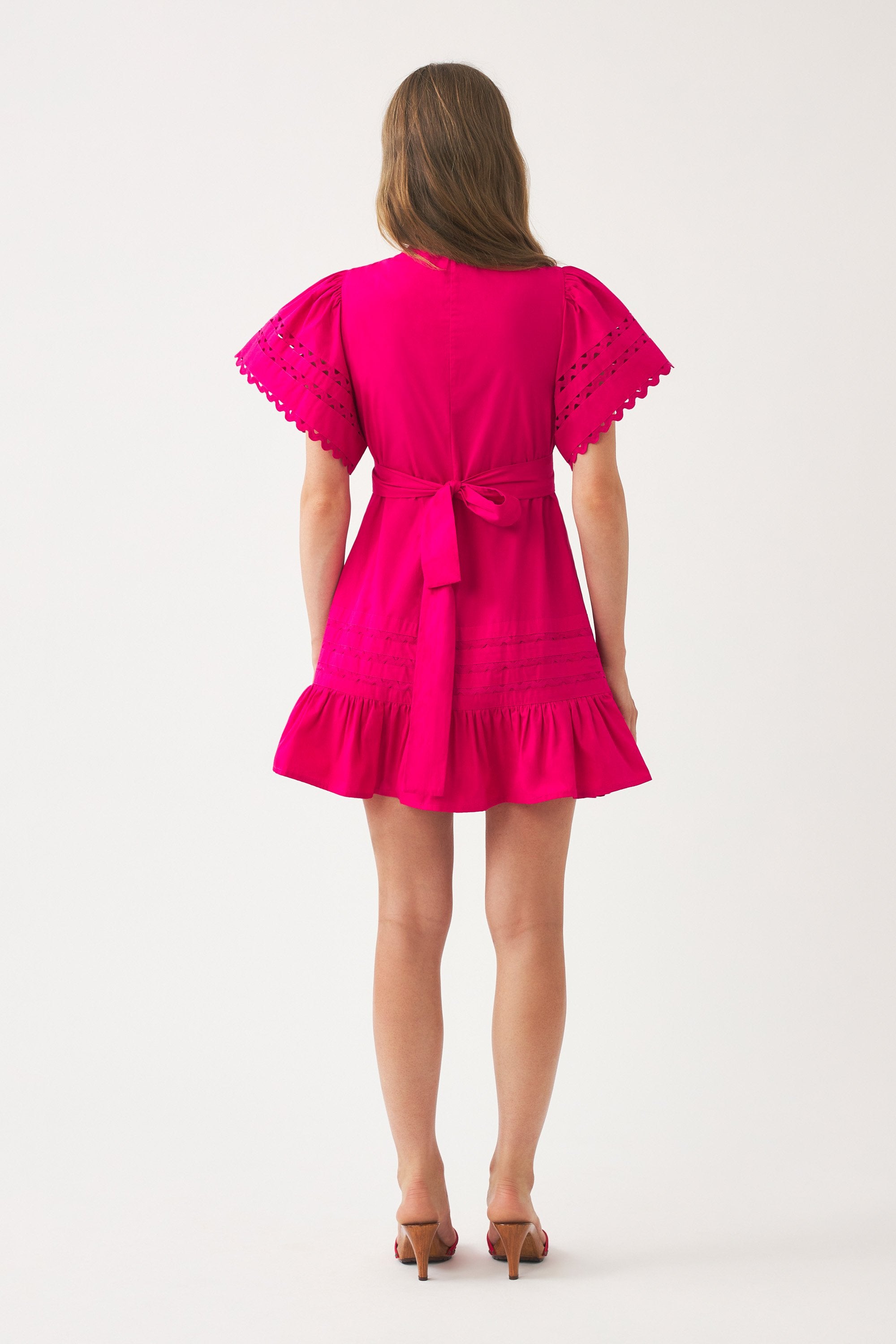 Kurzes Kleid aus Baumwollpopeline Rodo