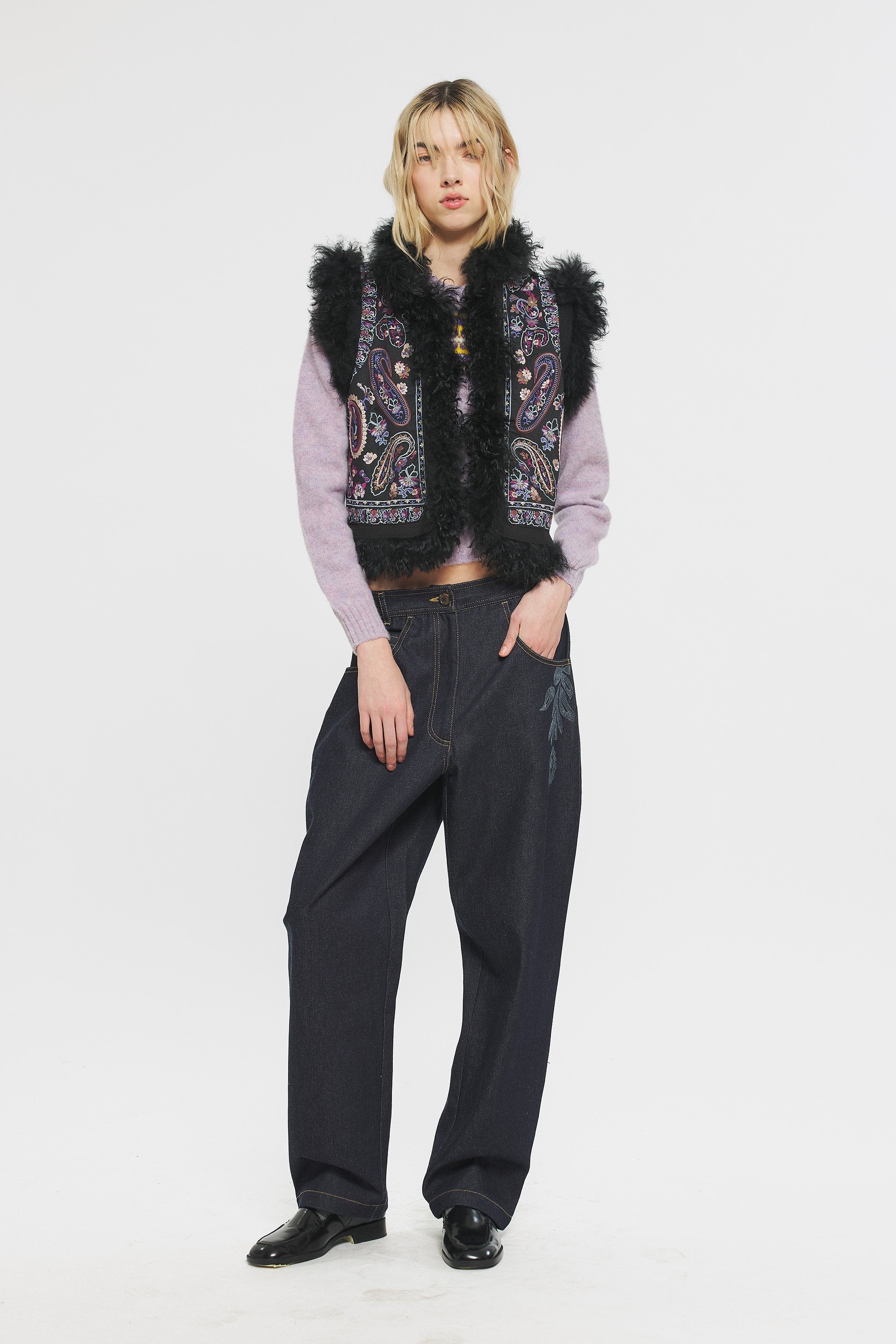 Gilet brodé Roza