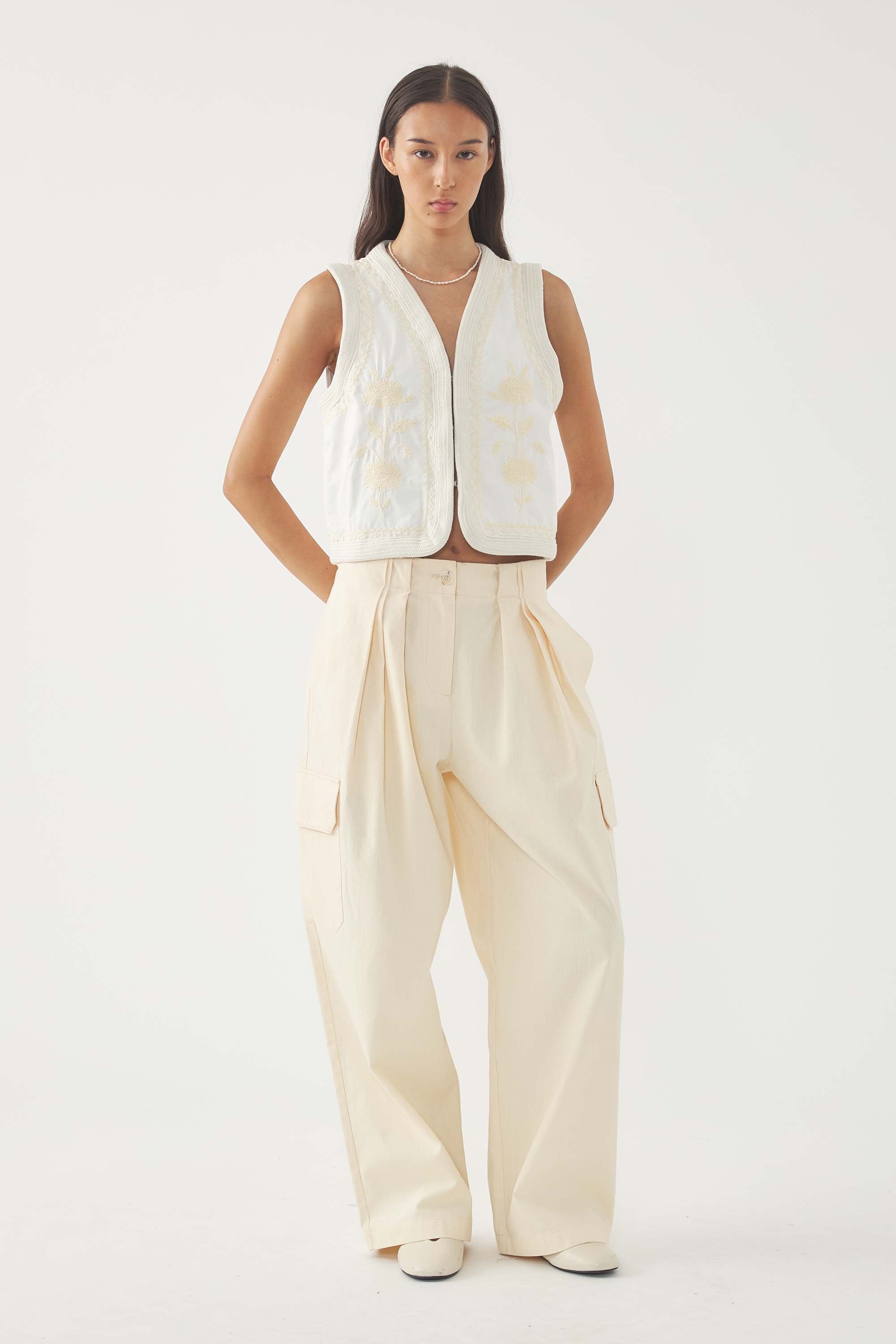 Embroidered Vest Winna